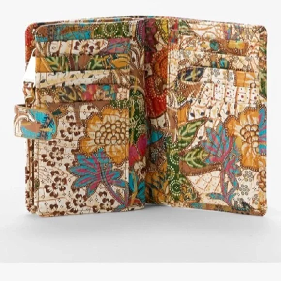 Brahmin Floral BiFold Wallet HannahMarketplace Melbourne Genuine Leather